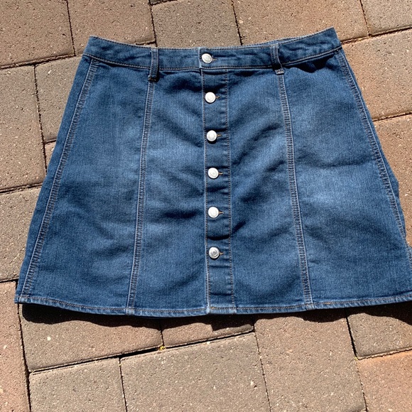Mossimo Supply Co. Dresses & Skirts - Button Front Denim Mini Skirt